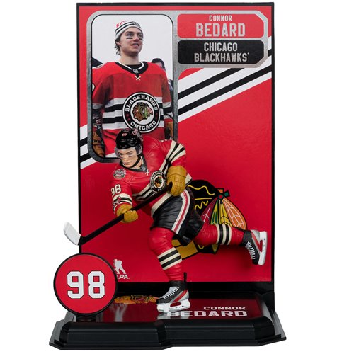NHL SportsPicks Chicago Blackhawks Connor Bedard Winter Classic Jersey 7-Inch Posed Figure