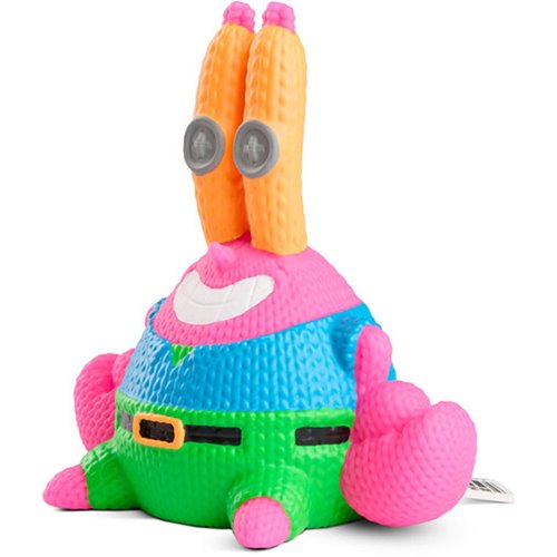 SpongeBob SquarePants Mr. Eugene Krabs #450 Black Light Handmade by Robots Vinyl Figure