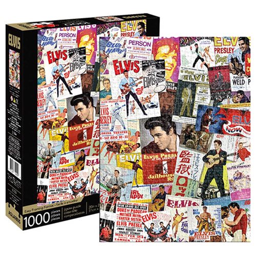 Elvis Presley Movie Poster Collage 1,000-Piece Puzzle