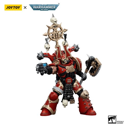 Joy Toy Warhammer 40,000 World Eaters Khorne Berzerker Eviscerator Chainsword 1:18 Scale Action Figu