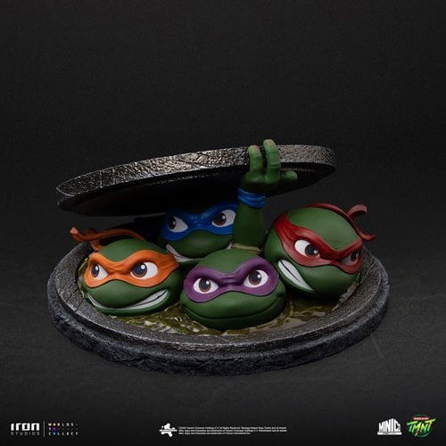 Teenage Mutant Ninja Turtles (1990) Movie Poster Sewer MiniCo Vinyl Figure - Entertainment Earth Exc