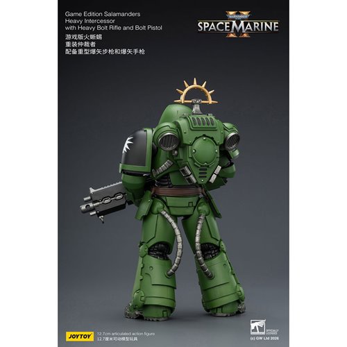 Joy Toy Warhammer 40,000 Space Marines Game Edition Salamanders Intercessor Bolt Rifle & Pistol 1:18