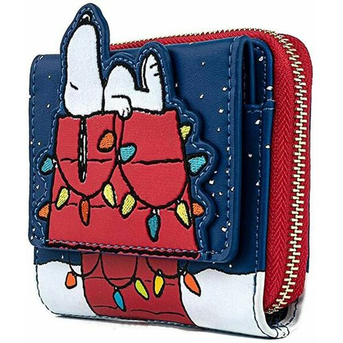 Peanuts Snoopy House Holiday Zip-Around Wallet