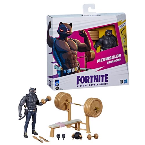 Fortnite Victory Royale Deluxe Meowscles (Shadow) 6-Inch Action Figure