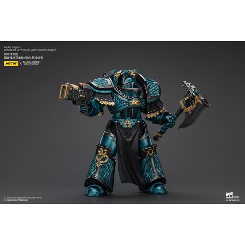 Joy Toy Warhammer The Horus Heresy Alpha Legion Lernaean Terminator with Volkite Charger 1:18 Scale