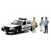 The Hangover 2009 Movie 2000 Ford Crown Victoria Police Interceptor 1:18 Scale Die-Cast Metal Vehicle with Figures