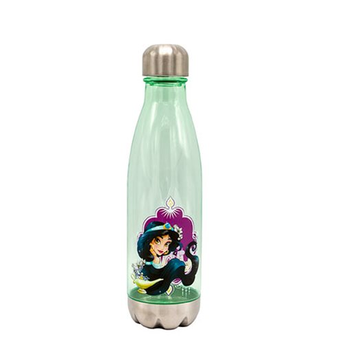 Disney Aladdin Princess Jasmine 20 oz. Plastic Curved Water Bottle with  Screw Top