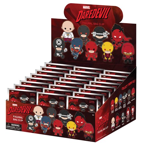Daredevil Classic 3D Foam Bag Clip Display Case of 24