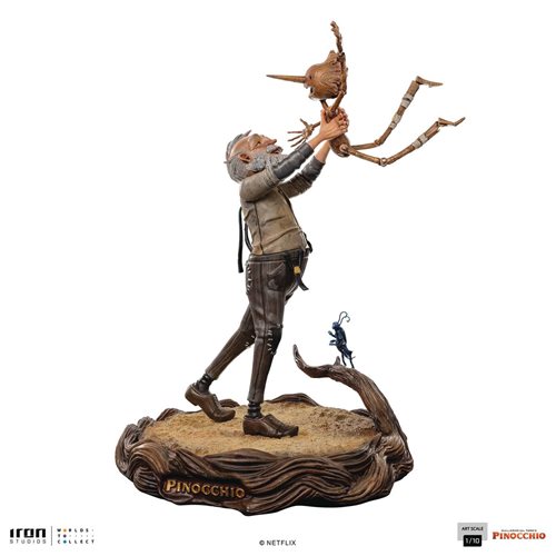 Pinocchio Geppetto and Pinocchio Deluxe Art 1:10 Scale Statue