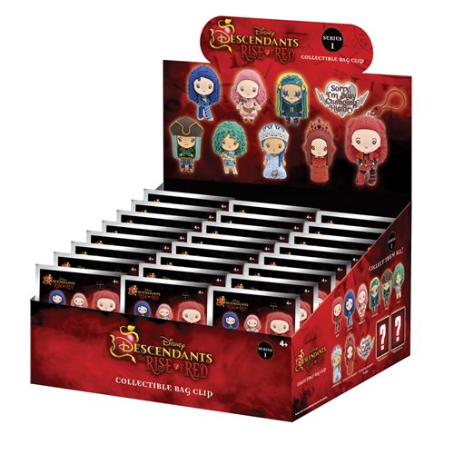 Descendants: Wicked Wonderland 3D Foam Bag Clip Random 6-Pack
