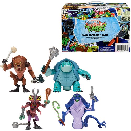 Tales of the Teenage Mutant Ninja Turtles Mutants Antrax Scale Tail Tokka Rahzar Action Figure 4-Pack