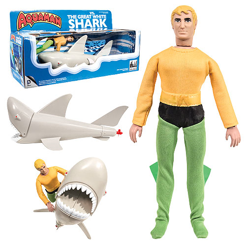 Aquaman vs. The Great White Shark Retro Action Figure Set
