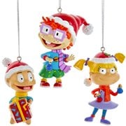 Rugrats Characters with Santa Hat 3-Inch Blow Mold Ornament 3-Pack Set