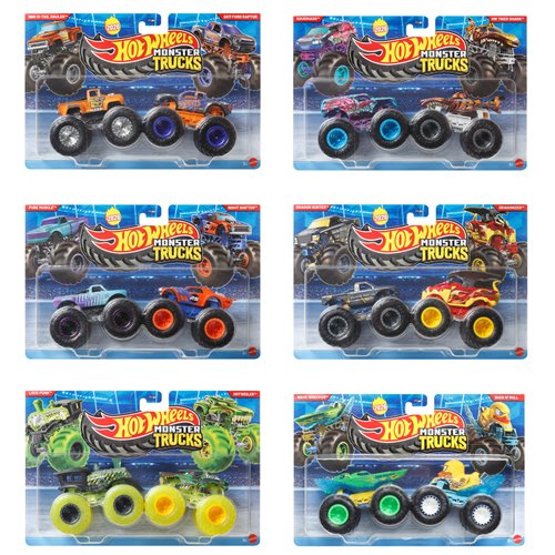 Hot Wheels Monster Trucks Demolition Doubles 1:64 Scale Vehicle 2-Pack 2026 Mix 2 Case of 8
