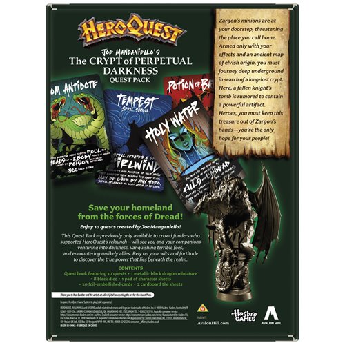HeroQuest Joe Manganiello's The Crypt of Perpetual Darkness Quest Pack