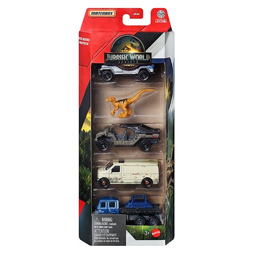Matchbox Jurassic World 5-Pack 2025 Mix 1A Case of 12