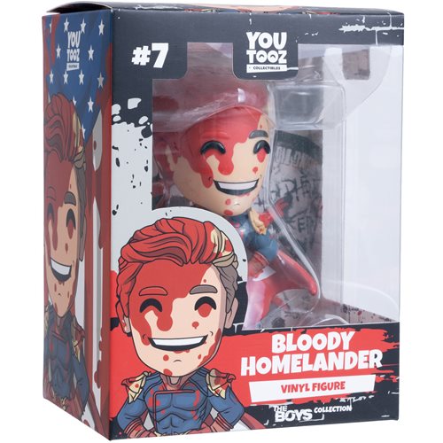 The Boys Collection Homelander Bloody Version Vinyl Figure - Entertainment Earth Exclusive