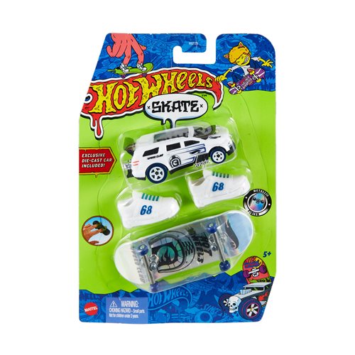 Hot Wheels Skate Collector Fingerboard and Vehicle Pack 2024 Mix 1 Random Set of 2