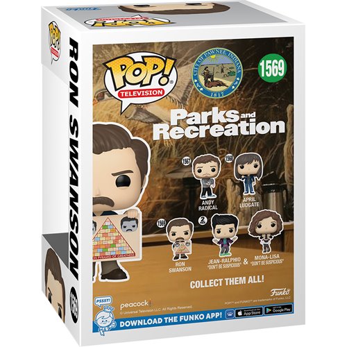 Parks and Recreation 15th Anniversary Ron Swanson with Swanson Pyramid of Greatness Funko Pop! Vinyl