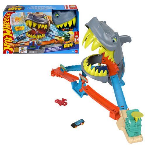 Hot Wheels City Shark Beach Battle Playset