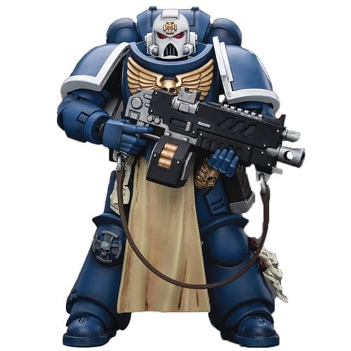 Joy Toy Warhammer 40,000 Ultramarines Sternguard Veteran with Auto Bolt Rifle 1:18 Scale Action Figu
