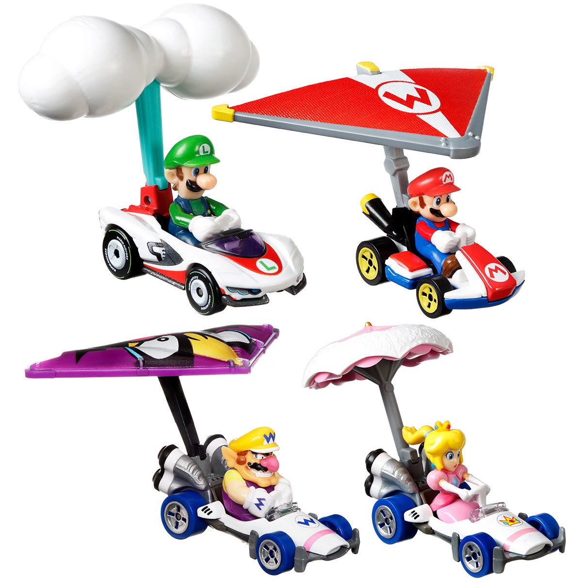 Hot Wheels® Mario Kart™ Vehicle 4-Pack, Set of 4 Fan-Favorite