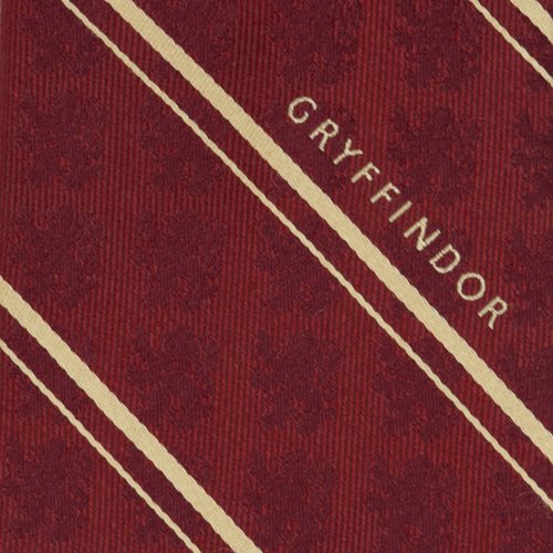 Harry Potter Gryffindor Maroon Stripe Silk Men's Tie