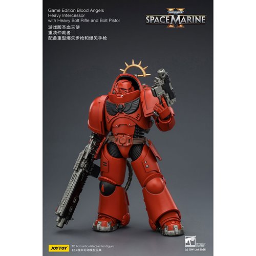 Joy Toy Warhammer 40K Space Marines Game Edition Blood Angels Heavy Intercessor Rifle & Pistol 1:18