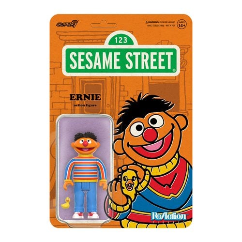 Sesame Street Ernie 3 3/4-Inch ReAction Figure