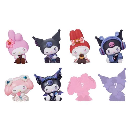 Sanrio My Melody & Kuromi Katazun Hug Perihapi Blind Box Display Tray of 8