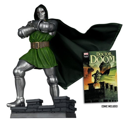 Marvel Wave 8 Doctor Doom #1 1:6 Scale Posed Figure with Scene and Comic