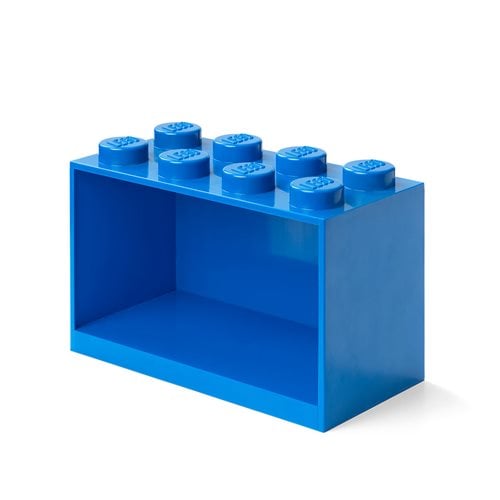 LEGO Blue 8 Knob Brick Shelf