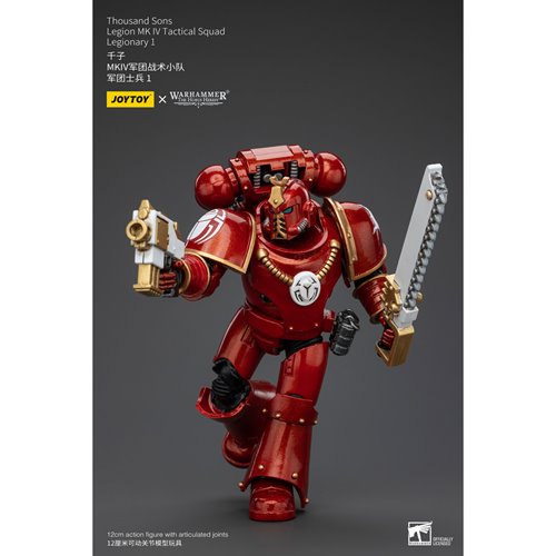 Joy Toy Warhammer 40,000 Thousand Sons Legion MK IV Tactital Squad Legionary 1 1:18 Scale Action Fig