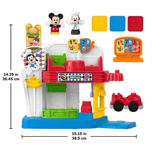 Disney Jr. Little People Mickey & Goofy's Silly Sounds Diner Playset