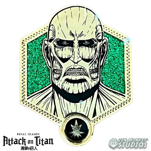 Attack on Titan Final Season Colossal Titan Bertholdt Gold Series Enamel Pin