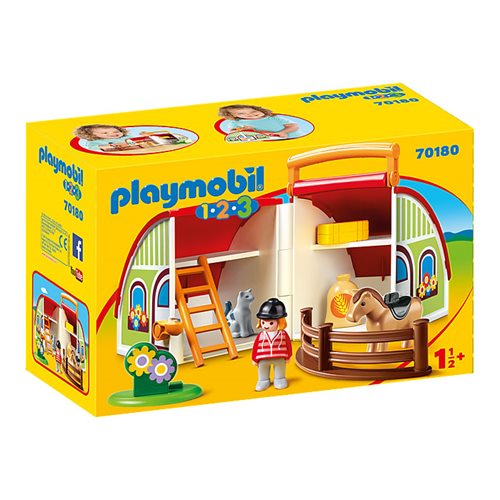 Playmobil 70180 1.2.3 My Take Along Barn