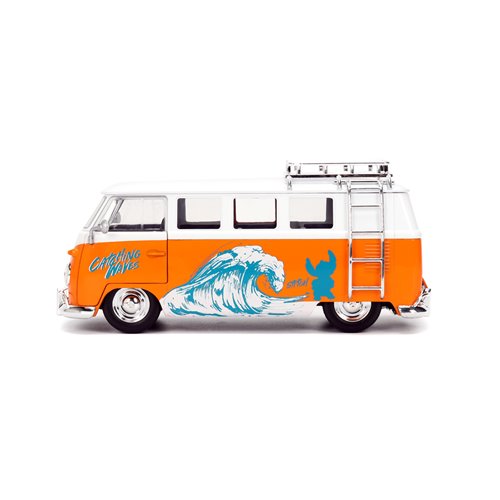 Hollywood Rides Lilo & Stitch 1961 Volkswagen Bus 1:24 Scale Die-Cast Metal Vehicle with Stitch Figu