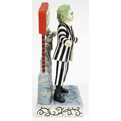 Beetlejuice LED Sign and Gravestone by Jim Shore Statue