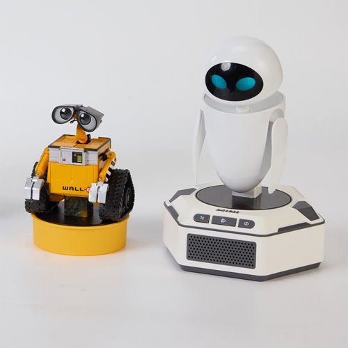 Wall-E Mini Robots Pals Pack Wall-E and Eve Robots with Base