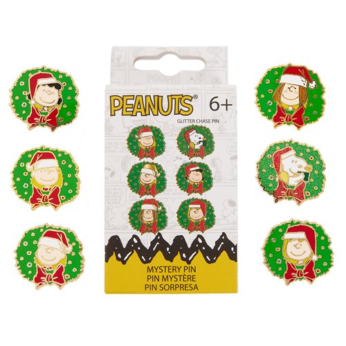 Peanuts Snoopy and Gang Holiday Wreath Mystery Box Pin Random 2-Pins
