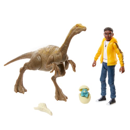 Jurassic World Darius and Dinosaur Figure Set