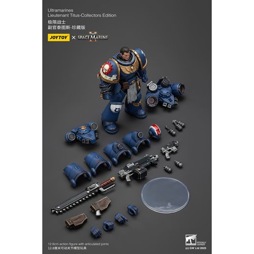 Joy Toy Warhammer Space Marine II Ultramarines Lieutenant Titus Collectors Edition 1:18 Scale Action