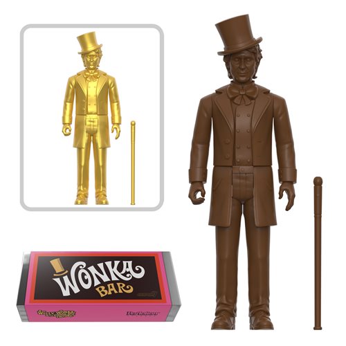 Willy Wonka and the Chocolate Factory Willy Wonka in Wonka Bar 3 3/4-Inch ReAction Figure - SDCC Exclusive