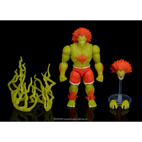 Ultra Street Fighter II Blanka Glow-in-the-Dark 6-Inch Scale Action Figure - Entertainment Earth Exc