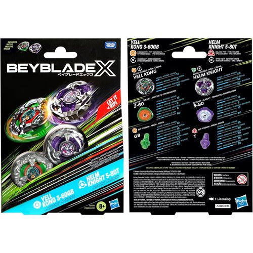 Beyblade X Dual Pack Tops Wave 2 Case of 12