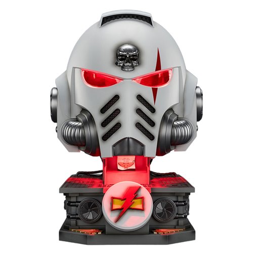 Joy Toy Warhammer 40,000 White Scars MKX 1:1 Scale Roleplay Helmet Prop Replica with Stand