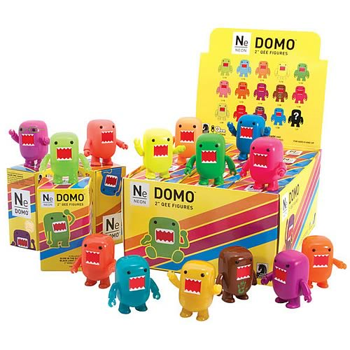 Domo Qee Neon Mystery Series Mini-Figures Display Box Case