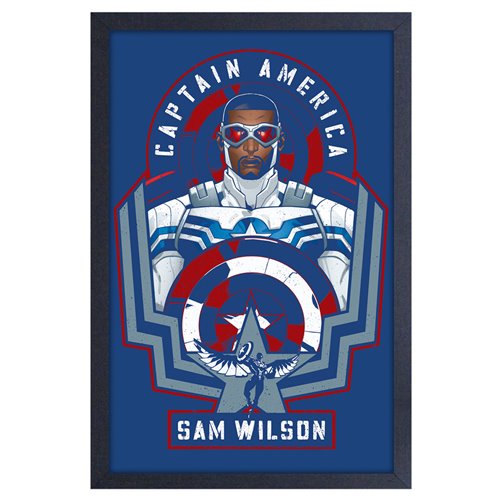 Captain America Sam Framed Art Print