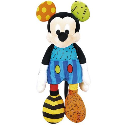 Mickey Mouse Large Pop Art by Romero Britto Plush