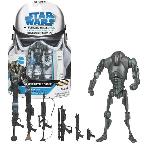 Star Wars Legacy Saga Legends Super Battle Droid Figure, NM